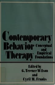 Tapa de Contemporary behavior therapy