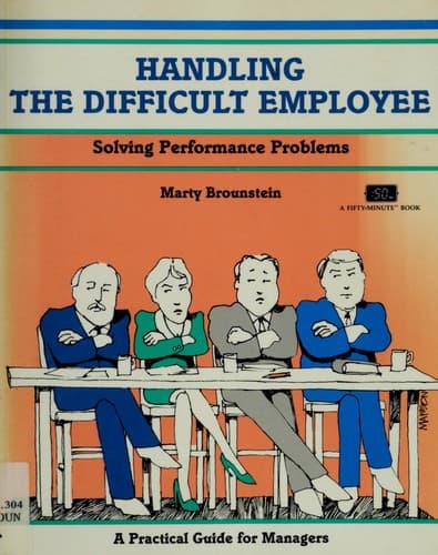 Tapa de Handling the difficult employee