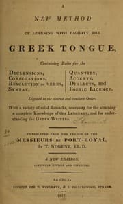Tapa de A new method of learning with facility the Greek tongue ...