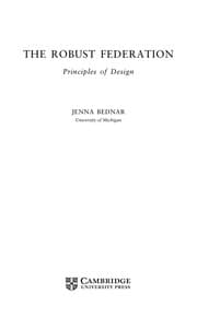 Tapa de The robust federation