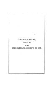 Tapa de Translations, literal and free, of the dying Hadrian's address to his soul ..