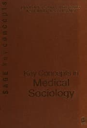 Tapa de KEY CONCEPTS IN MEDICAL SOCIOLOGY; ED. BY JONATHAN GABE
