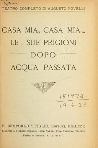 Tapa de Teatro completo
