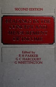 Tapa de Readings in the concept and measurement of income