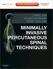 Tapa de Minimally invasive percutaneous spinal techniques