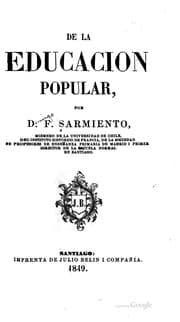 Tapa de De la educacion popular