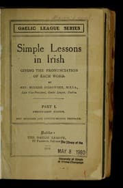 Tapa de Simple lessons in Irish
