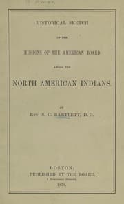 Tapa de Historical sketch of the missions of the American Board among the North American Indians