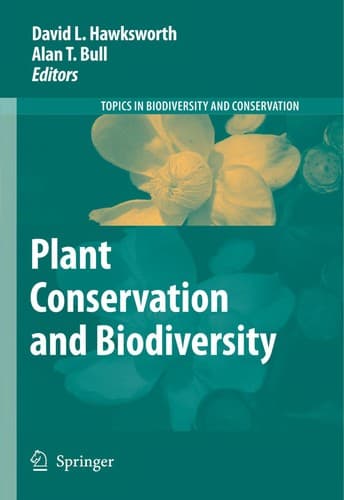 Tapa de Plant Conservation and Biodiversity