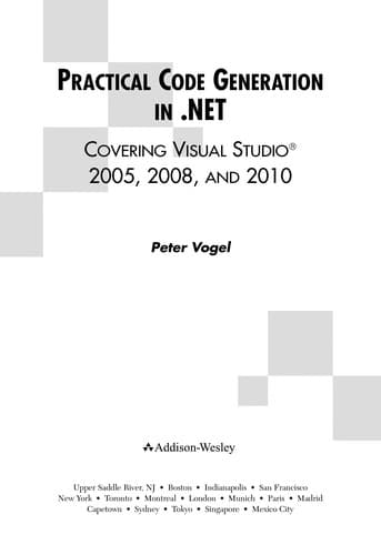 Tapa de Practical code generation in .NET