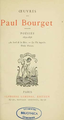 Tapa de Poésies
