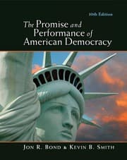 Tapa de The promise and performance of American democracy