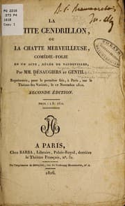 Tapa de La petite Cendrillon