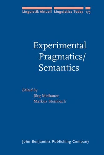 Tapa de Experimental pragmatics/semantics