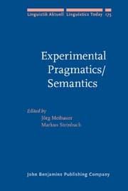 Tapa de Experimental pragmatics/semantics