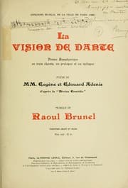 Tapa de La vision de Dante