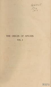 Tapa de The origin of species by means of natural selection, or, The preservation of favored races in the struggle for life