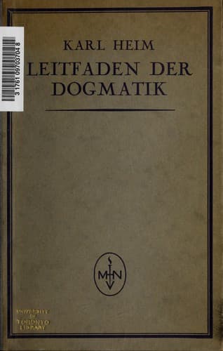 Tapa de Leitfaden der Dogmatik