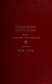 Tapa de Tudor songs and ballads from ms Cotton Vespasian A-25