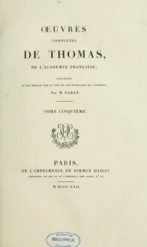 Tapa de Oeuvres complètes