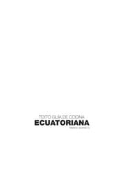 Tapa de Texto Guía de Cocina Ecuatoriana