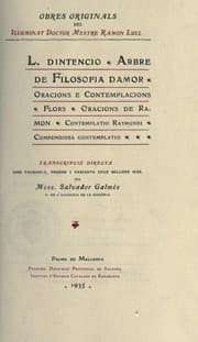 Tapa de Obres de Ramon Lull