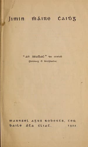 Tapa de Jimín Mháire Thaidhg