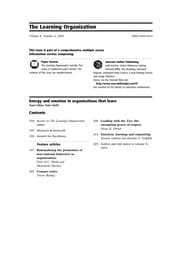 Tapa de Energy and emotion in organizations that learn