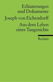 Tapa de Joseph von Eichendorff, Aus dem Leben eines Taugenichts