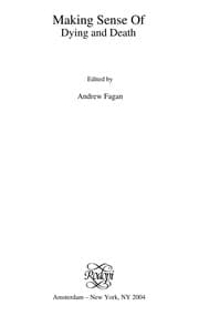 Tapa de Making sense of dying and death