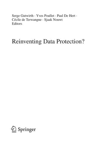 Tapa de Reinventing Data Protection?