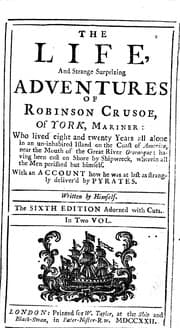 Tapa de The life, and strange surprizing adventures of Robinson Crusoe, of York, mariner