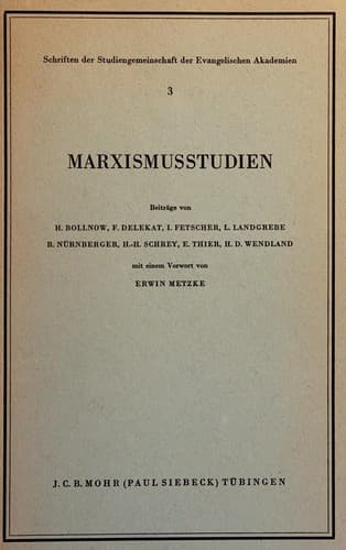 Tapa de Marxismusstudien