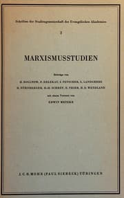 Tapa de Marxismusstudien
