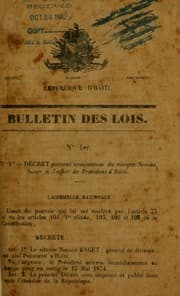 Tapa de Bulletin des lois