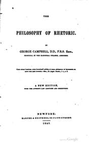 Tapa de The philosophy of rhetoric