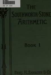 Tapa de The Southworth-Stone arithmetic