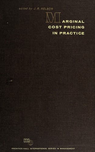 Tapa de Marginal cost pricing in practice