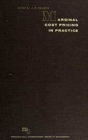 Tapa de Marginal cost pricing in practice