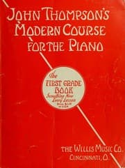 Tapa de John Thompson's modern course for the piano
