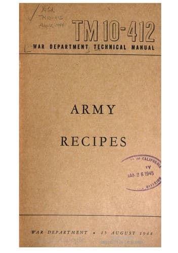 Tapa de Army Recipes