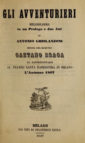 Tapa de Gli avventurieri