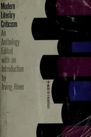 Tapa de Modern literary criticism