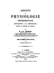 Tapa de Leçons de physiologie expérimentale appliquée à la médecine