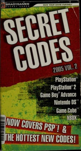 Tapa de Secret Codes 2005, Volume 2