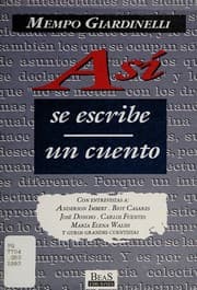 Tapa de Así se escribe un cuento