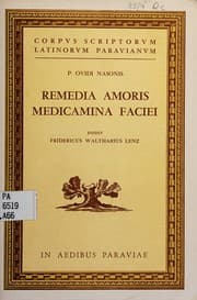 Tapa de Remedia amoris medicamina faciei