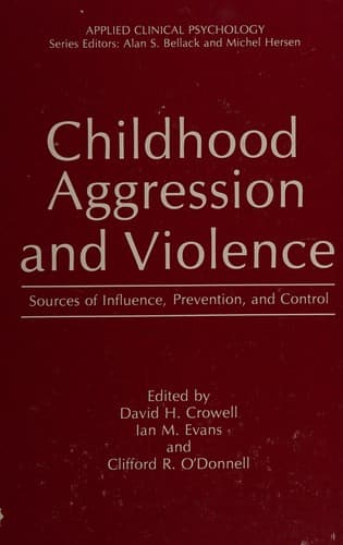 Tapa de Childhood aggression and violence