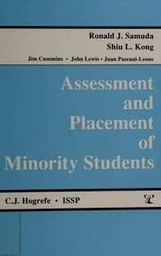 Tapa de Assessment and placement of minority students