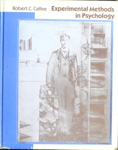 Tapa de Experimental methods in psychology